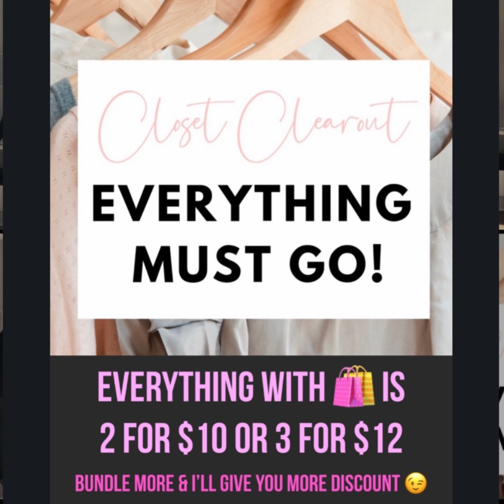 Clearing out my closet! Read below description!